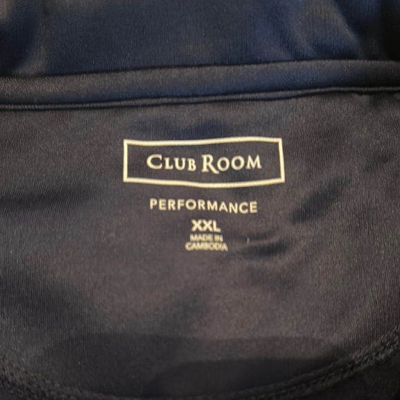 Club Room Performance Men’s Full Zip Activewear Track Jacket Dark Blue Size XXL - Picture 4 of 6